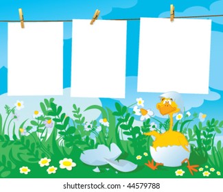 Template for children's photos