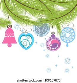 template of the Christmas card