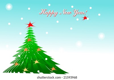 Plantilla para una tarjeta de Navidad