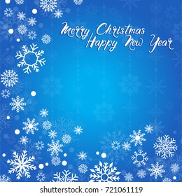 template christmas card in square size, for wallpaper, banner, vector illustration