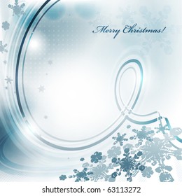 Template for Christmas card. Vector