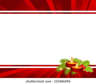 Template Christmas card. Vector illustration.