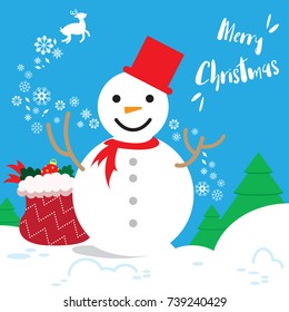 template christmas, with free space for text, for banner or card, vector