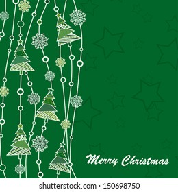 Template Christmas Grußkarte, Vektorgrafik