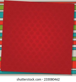 Template Christmas greeting card, vector illustration
