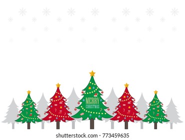 Template Christmas greeting card, vector illustration