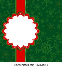 Tarjeta de felicitación de navidad de plantilla, ilustración vectorial