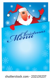  template for Christmas menu