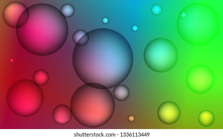 Template with circles. For flyer, brochure, booklet and websites design Vector illustration