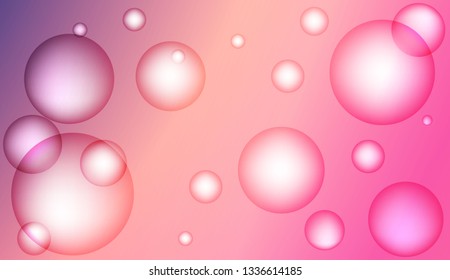 Template with circles. For flyer, brochure, booklet and websites design Vector illustration