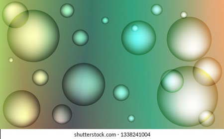 Template with circles. For flyer, brochure, booklet and websites design Vector illustration