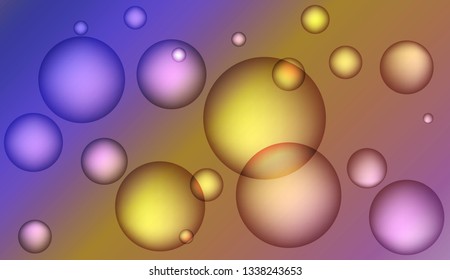 Template with circles. For flyer, brochure, booklet and websites design Vector illustration