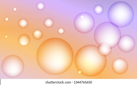 Template with circles. For flyer, brochure, booklet and websites design Vector illustration