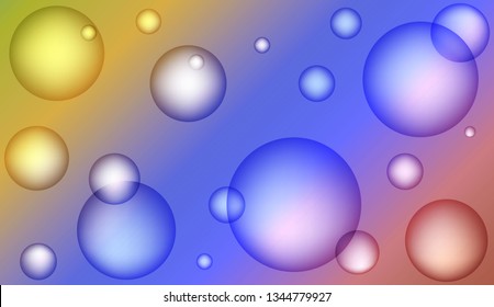 Template with circles. For flyer, brochure, booklet and websites design Vector illustration