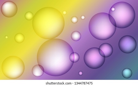 Template with circles. For flyer, brochure, booklet and websites design Vector illustration