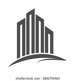 Vorlage für das Stadtlogo. Vektorgrafik für Logo, Aufkleber und Design einzeln auf weißem Hintergrund