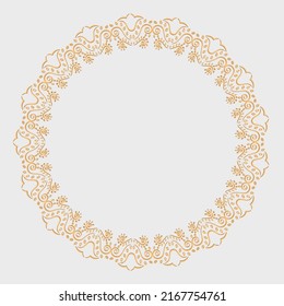 Template Classic vintage circle border background