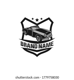 A template of classic or vintage or retro car logo design. vintage style.EPS 10