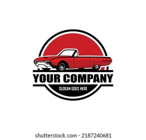 A template of classic or vintage or retro car logo design. vintage style