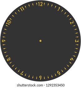 template clock with a gold color. background can be replaced with your images. suitable for wall clock, watches, table clocks and website