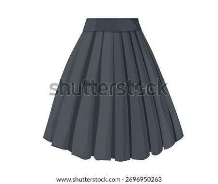 Template clothing design front view view. Details diagram. Vector illustration.