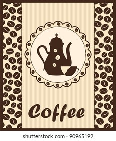 Template of a coffee shop