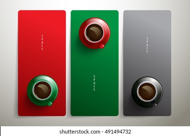Template coffee with space area. suitable use for banner and card design