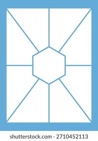 Colagem de modelo de 9 quadros, Colagem de quadros de foto, Quadro de vetor para imagem, apresentação, Montagem de quadro de cartaz, Modelo de montagem. Projeto de ilustração de vetor plano.