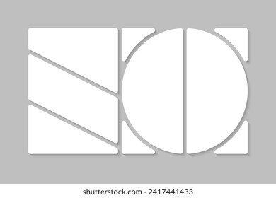Template collage of five frames, photos, pictures, illustrations, images. Vector frame for picture, presentation. Simple collage with 5 parts for photo album. Modern minimalist mockup for photo