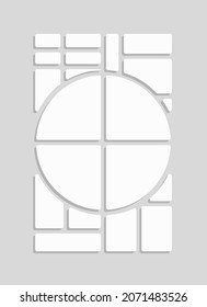 Vorlagenkollektion von zwanzig Bildern, Fotos, Bildern, Illustrationen, Bildern. Vektorrahmen für Bild, Präsentation. Einfache Collage mit 20 Teilen für Fotoalbum. Modernes minimalistisches Motiv für Foto
