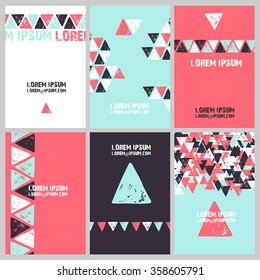 Template collection of 6 business cards.