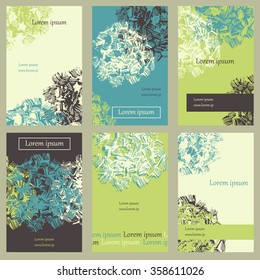 Template collection of 6 business cards.