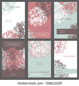 Template collection of 6 business cards.