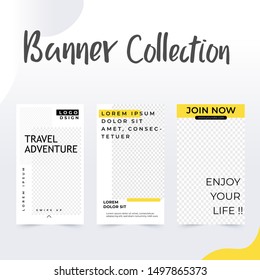 Template collection Social Media post, post template collection, awesome promotional banner design vector