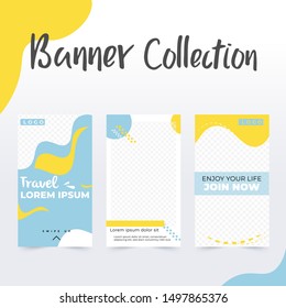 Template collection Social Media post, post template collection, awesome promotional banner design vector