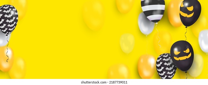 Template of colored paper balloons for design, background, brochure, flyer