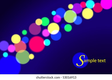 Template with colorful circles. Vector