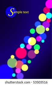 Template with colorful circles. Vector