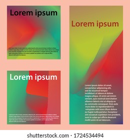 template colorful gradient blend background