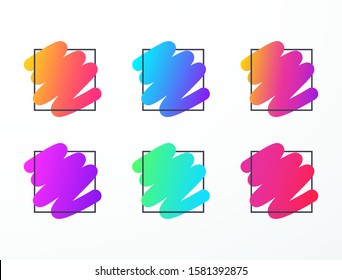 Template colorful headline and frame. Vector illustration. EPS 10