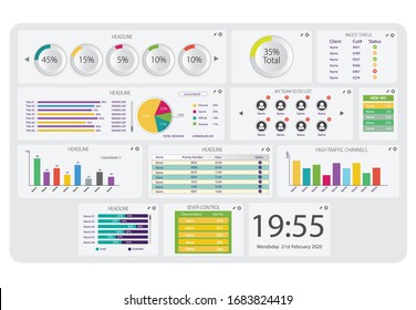 Template of colorful info graphic.100% Vector and adjustable.