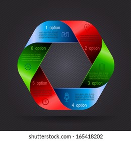 Template Colorful Infographics.
