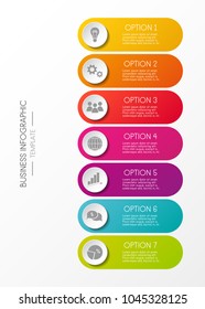Template of colouful inforgaphic. Vector.