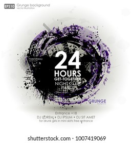 Template colour grunge the poster. Vector illustration