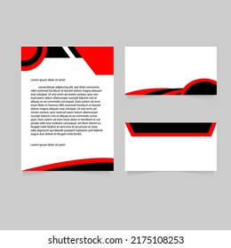 Template company  letterhead and envelope designs