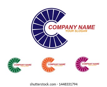 template for company logo. Flat simple design