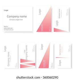 Template for company visiting and business card 