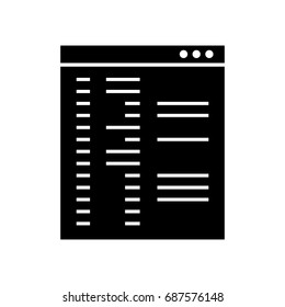 template computer isolated icon
