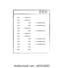 template computer isolated icon