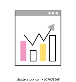 template computer with statistics graph